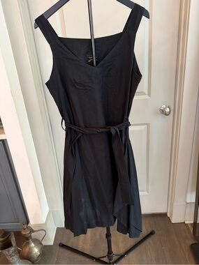 Vivienne Westwood Black Sleeveless V-Neck Mini Dress